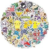 100 Cartoon Pokémon Stickers Waterproof & Durable Cute Decals for Perfect for Laptops, Phones, Skate