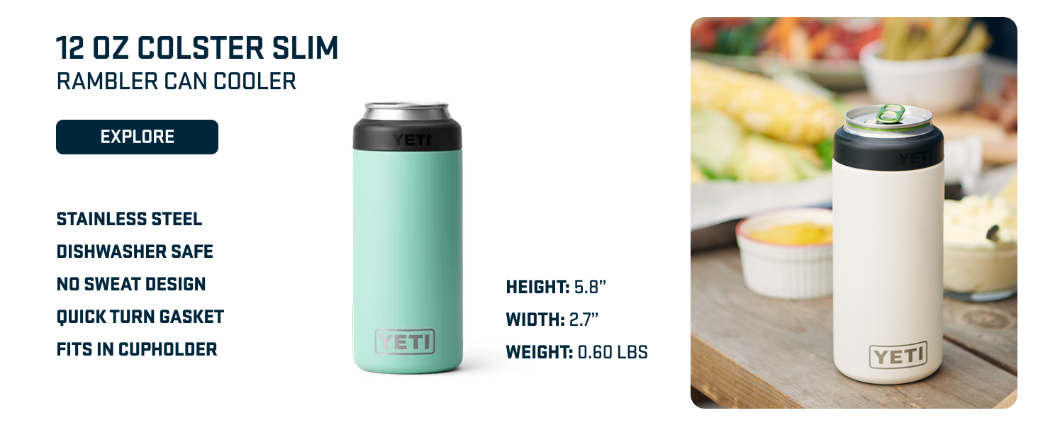 12 oz slim colster can cooler