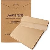 120 Pcs Parchment Paper Baking Sheets, 9"x13" Precut Non-Stick Baking Parchment Paper Sheets Bun She