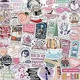 150 PCS Romance Book Stickers for Kindle, Holographic Bookish Sticker Pack Reading Glitter Vinyl Dec