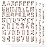 216 PCS 4 Sheets Letters Numbers Baseball Softball Helmet Stickers Name Decal Vinyl Sticker for Hard