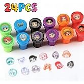 24Pcs Demon Hunters Themed Party Stampers, Happy Birthday Supplies Set, Goody Bags Treat Bag Stuff G