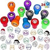 24Pcs Demon Hunters Themed Stampers, Kpop Birthday Party Supplies, Goody Bag Treat Bag Stuff for Dem