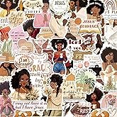 260+ Christian Stickers for Black Girls, Waterproof Vinyl Religious Bible Verse Sticker Book for Wat