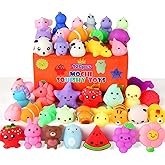 30 Pack Squishy Toys, Kawaii Squishies Party Favors for Kids 4-8 8-12 Treasure Box Toys for Classroo