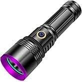 30W 365nm UV Flashlight USB Rechargeable UV Light High Power Black Light Flashlight for Pet Urine De