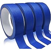 4 Rolls Premium Painters Tape, Blue Tape, Masking Tape, Paint Tape for Multi-Purpose, Painting, Pain