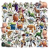 50pcs Toy Cartoon Story Stickers,Vinyl Waterproof Decal for Water Bottle Laptop Sticker for DIY Deco