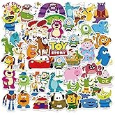 50pcs Toy Story Stickers for Kids Water Bottle, Cute Cartoon Waterproof Vinyl Decal for Teen Girl La