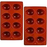 8-Cavity Easter Egg Shape Silicone Molds, 2Pcs Food-grade Baking Supplies for DIY Cake Decoration, C