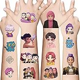 99 PCS Demon Movie Hunters Temporary Tattoos for Kids| 9 Sheets