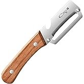 ANMIOU Premium Vegetable Peeler with Wooden Handle and Bottle Opener Stainless Steel Blade Kitchen T