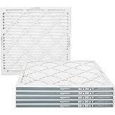 Amazon Basics 20x20x1 Air Filter 6-Pack, MERV 11 AC Furnace Filters, Dust, Pet, Allergy Control, Ele