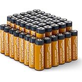 Amazon Basics 48-Pack AA Alkaline High-Performance Batteries, 1.5 Volt, 10-Year Shelf Life, Long-las