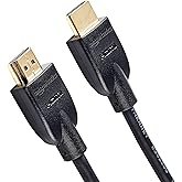 Amazon Basics HDMI Cable, 3ft, 4K@60Hz, High-Speed HDMI 2.0 Cord, 18Gbps, 2160p, 48 bit, Compatible 