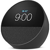 Amazon Echo Spot (newest model), Great for nightstands, offices and kitchens, Smart alarm clock, Des