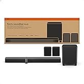 Amazon Fire TV Soundbar Plus with subwoofer and surround sound speakers (newest model), 5.1 channel,