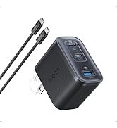 Anker Nano Charger, Ultra-Fast 70W Output 3-Port USB C Charger Block, Fast Charging, Compact and ...