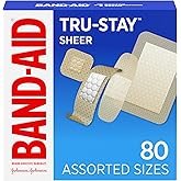 Band-Aid Brand Tru-Stay Sheer Strips Adhesive Sterile Bandages for First Aid & Wound Protection, Ind