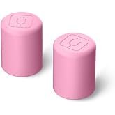 BrüMate Magnetic Straw Caps | Silicone Straw Topper 2-pack | Dust & Dirt Resistant | Compatible with