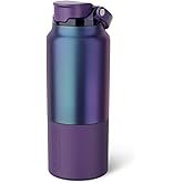 BrüMate Rise 35oz Water Bottle With 100% Leakproof Covered Silicone Straw | Insulated Stainless Stee