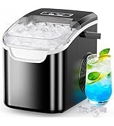 COWSAR Ice Maker Countertop, Portable Ice Machine with Self-Cleaning, 26.5 lbs/24Hrs, 8 Ice Cubes...