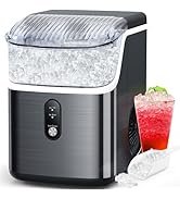 COWSAR Nugget Ice Makers Countertop Soft Chewable Pellet Ice Machine with Auto-Cleaning Function,...