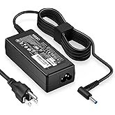 Charger Compatible with HP Laptop Computer 65W 45W Smart Blue Tip Power Adapter