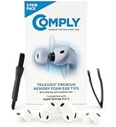 Comply TrueGrip | Premium Memory Foam Replacement Earbud Tips for Apple AirPods Pro Gen 3 | Long ...