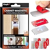 CosyGo 4Sets Extra Strong Magnetic Cabinet Door Catch, No-Drill Invisible Ultra Thin Magnets for Cab