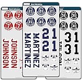 Custom Baseball Helmet Sticker Set - Includes Personalized Decals for Baseball Bats, Softball Bats, 