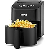 DEIME Air Fryer, Small Digital 3 Qt Airfryer Space Saving Compact, Bake, Reheat, Roasts for Quick Ea