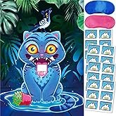 Demon Hunters Birthday Decorations, Derpy Party Games for Boys Girls, Large Poster 24PCS Letter Stic