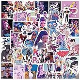 Demon Movie Hunters Stickers,110PCS Korean Idol Anime Style Stickers for Water Bottles,Waterproof Vi