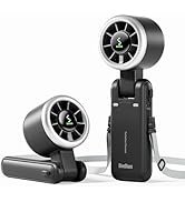 Diveblues Portable Handheld Turbo Fan, 5 Gear Wind, Battery Operated, Up to 12 Working Hours, 3 I...