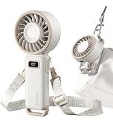 Diveblues Portable Turbo Fan, 100 Speed Handheld Fan with Strong Airflow, Foldable 4 in 1 Persona...