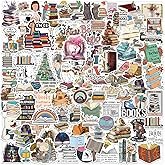 Domierley 100 PCS Book Stickers for Kindle, Bookish Reading Literary Quote Lover for Water Bottles P