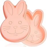 Dootafy Bunny Mold 2 Pack Silicone Bunny Cake Pan, Children's Day Rabbit Cake Baking Pan Large Break