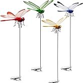 Dragonfly Clip on Hat, Dragonfly Garden Décor, Decorative Garden Stakes, 3D Fake Dragonflies the Dee