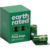 Earth Rated Poop Bags for Dogs, Guaranteed Leak Proof and Extra Thick Waste Bag Refill Rolls, Lavend