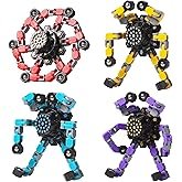 Easter Basket Stuffers,Transformable Fidget Spinners Toys 4 Pcs for Kids and Adults Stress Relief Se