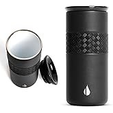 Elemental Artisan Inner Ceramic Coating Tumbler, Triple Wall Coffee Travel Mug, Reusable Stainless S