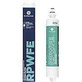 GE RPWFE Refrigerator Water Filter, Genuine Replacement Filter, Certified to Reduce Lead, Sulfur, an
