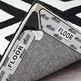 GORILLA GRIP Rug Gripper Pads Keep Area Rugs Corners from Curling, Reusable Double-Sided Stickers Ho