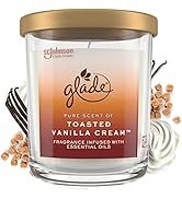 Glade Candle Jar, Air Freshener, Toasted Vanilla Cream, 16 Oz