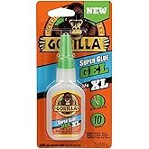Gorilla Super Glue Gel XL, Clear Glue, 25 Gram (Pack of 1) - All Purpose and Fast Setting for Projec
