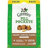 Greenies Pill Pockets for Dogs Large Size, Dog Treat Pouch for Capsule Medication, Peanut Butter Fla
