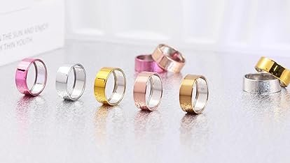 High-Gloss Plated Covers Compatible with Oura Ring Gen 4/Oura Gen 3 Cover, Anti-Scratch Ultra-Thin T