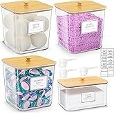HomePekite Laundry Pods Storage Container, Clear Laundry Room Organization and Storage,Detergent Pow