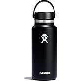 Hydro Flask Water Bottle - Insulated Stainless Steel - Wide Mouth Flex Lid, Non Spill, Leakproof and